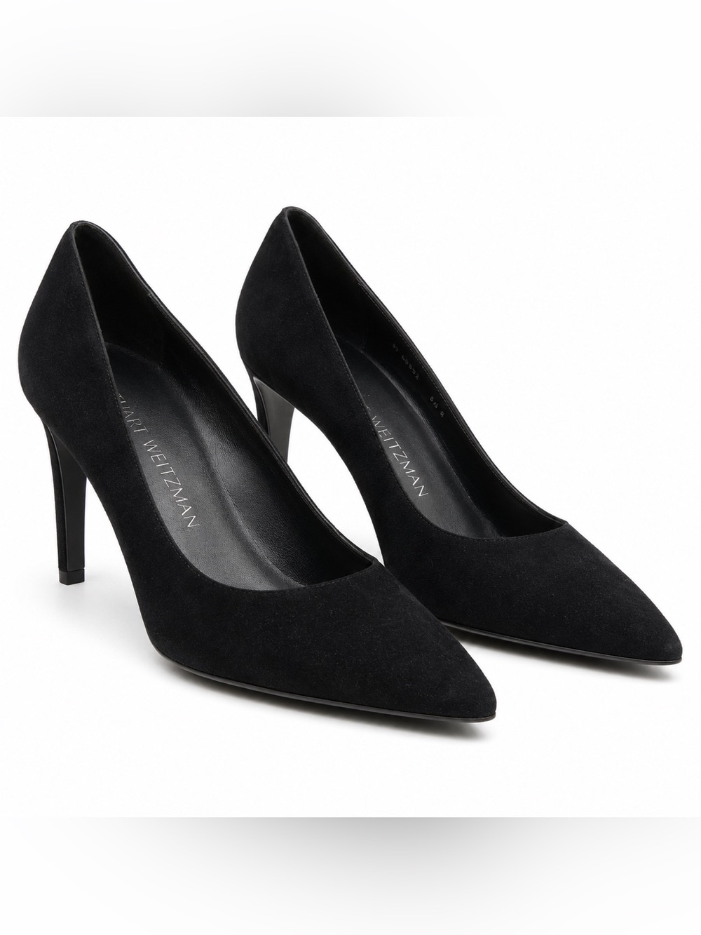 Stuart Weitzman Suede Pumps - Black